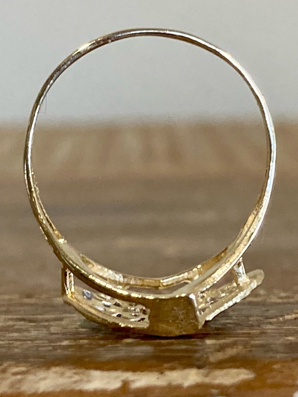 14K Gold Heart Ring “I Love You” White and Yellow Gold Size 9 - Picture 13 of 17